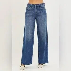 RISEN Slouchy Baggy Jeans with Pockets